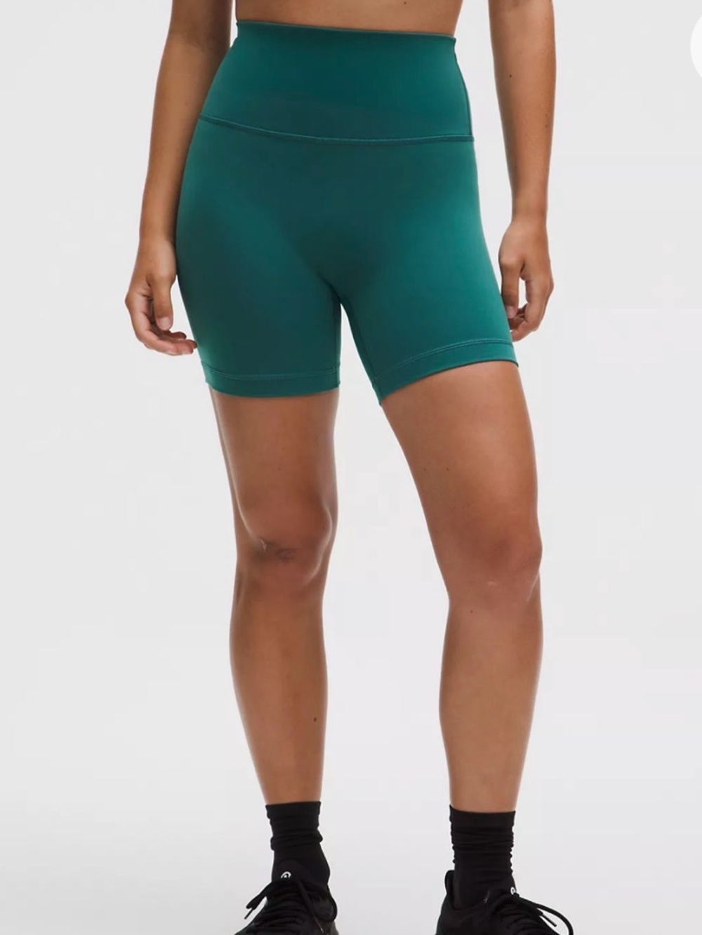 lululemon athletica High-Rise Teal Green Bike Shorts